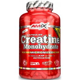 Amix Creatine Monohydrate 220 Cápsulas - Melhora o Desempenho Físico / Ideal Para Atletas