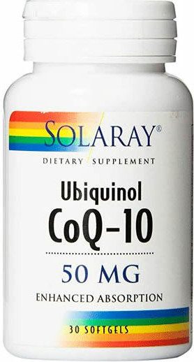Solaray Ubiquinol Co-q10 50 Mg 30 Caps Solaray Ubiquinol Co-q10 50 Mg 30 Caps