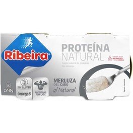 Ribeira Proteína Natural Merluza del Cabo al Natural 2 latas x 160 gr Ribeira Proteína Natural Merluza del Cabo al Natural 2 latas x 160 gr