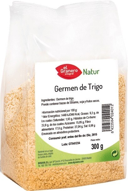 El Granero Integral Germen de Trigo 300 gr El Granero Integral Germen de Trigo 300 gr