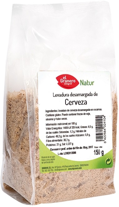 El Granero Integral Levadura de Cerveza Desamargada 150 gr El Granero Integral Levadura de Cerveza Desamargada 150 gr