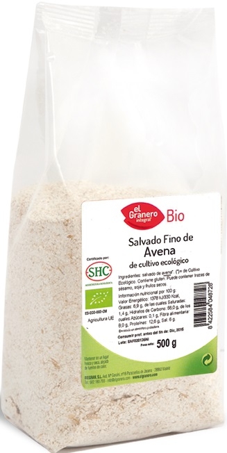 El Granero Integral Salvado de Avena Fino Bio 500 gr El Granero Integral Salvado de Avena Fino Bio 500 gr