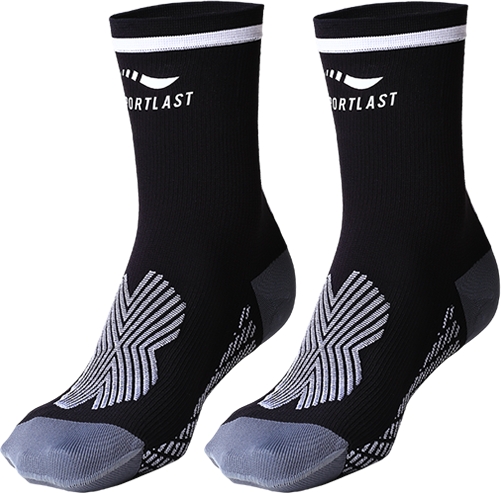 Sportlast Calcetines Cortos Compresion Pro Tenis-Padel Racket Assen Negro-Blanco Sportlast Calcetines Cortos Compresion Pro Tenis-Padel Racket Assen Negro-Blanco
