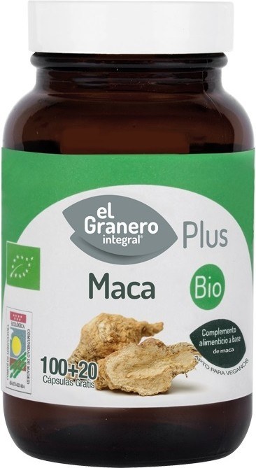 El Granero Integral Maca Bio 100 + 20 Caps. 560 mg El Granero Integral Maca Bio 100 + 20 Caps. 560 mg