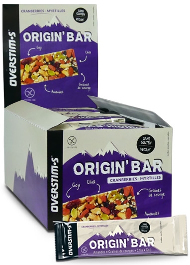 Overstims Origin Bar - Barrita Energetica 30 barritas x 40 gr Overstims Origin Bar - Barrita Energetica 30 barritas x 40 gr