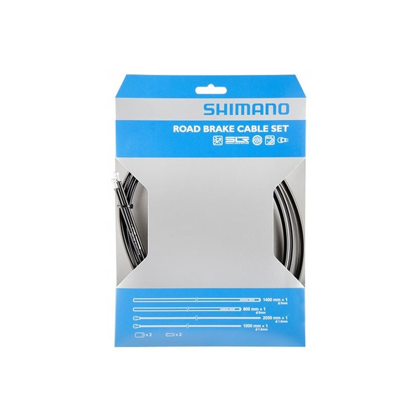 Shimano Cable Freno/funda/topes Ctra.ptfe Negro Shimano Cable Freno/funda/topes Ctra.ptfe Negro