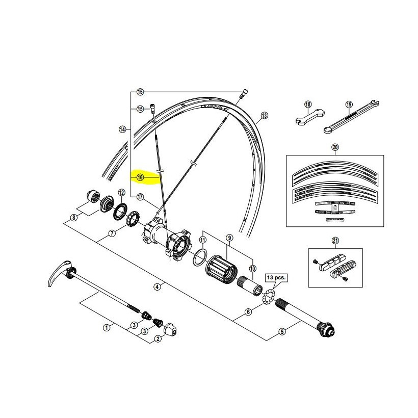 Shimano Radio Trasero Dcho.wh-7850 Cl Tu 24 * Shimano Radio Trasero Dcho.wh-7850 Cl Tu 24 *