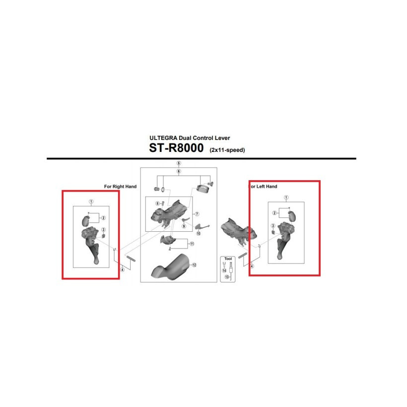 Shimano Palanca Rep.dcha.st-r8000 Shimano Palanca Rep.dcha.st-r8000