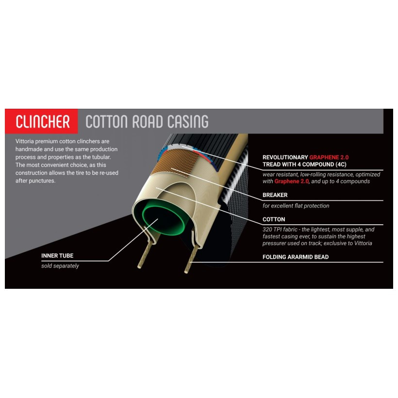 Vittoria Cubierta Pista 23-622 G2.0 Caramelo/negr Vittoria Cubierta Pista 23-622 G2.0 Caramelo/negr