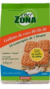 EnerZona Galletas de Coco. 4 galletas x 24 gr EnerZona Galletas de Coco. 4 galletas x 24 gr