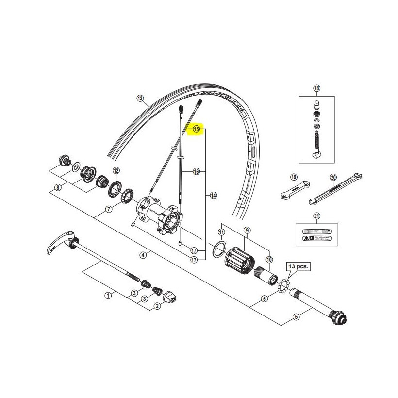 Shimano Radio Tr.wh-900079006800 306mm C24 Tub Shimano Radio Tr.wh-900079006800 306mm C24 Tub