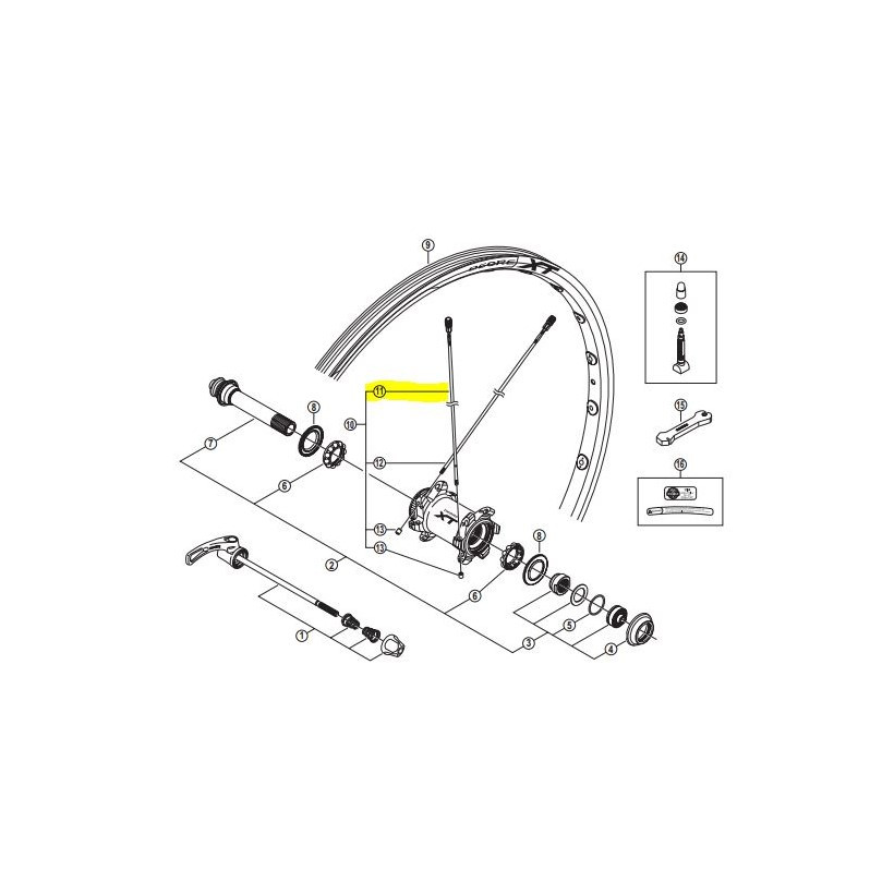 Shimano Radio Delantero Dcho/tras.wh-m785 272mm Shimano Radio Delantero Dcho/tras.wh-m785 272mm
