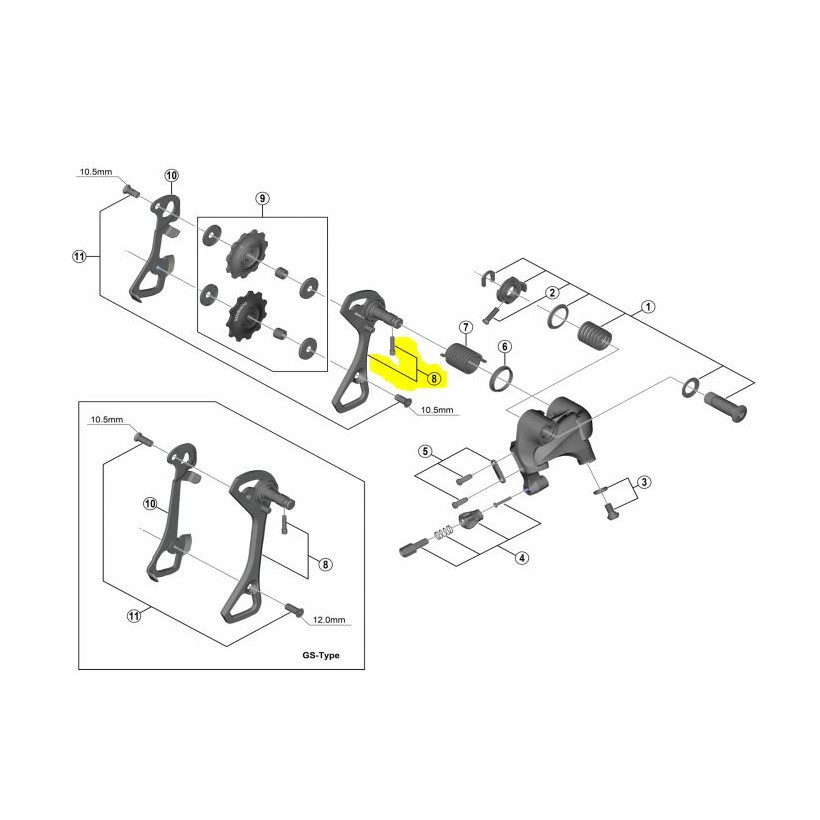 Shimano Portapoleas Ext.cambio Rd-5800 Ss Shimano Portapoleas Ext.cambio Rd-5800 Ss