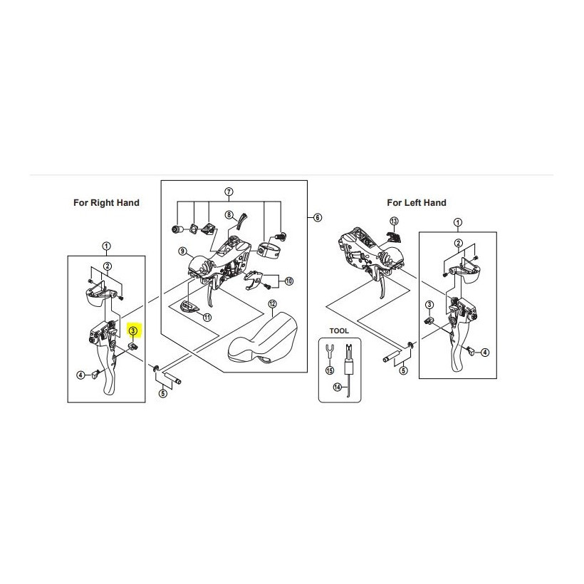 Shimano Soporte Maneta Izda St-5700 Shimano Soporte Maneta Izda St-5700