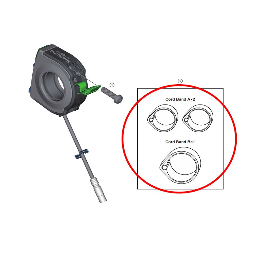Shimano Abrazadera E6000 A (2uds) + B (1ud) Shimano Abrazadera E6000 A (2uds) + B (1ud)