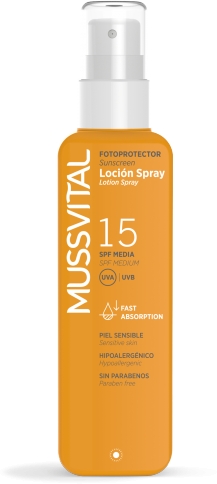 Mussvital Spray Locion Fotoprotector Solar SPF 15 200 ml Mussvital Spray Locion Fotoprotector Solar SPF 15 200 ml