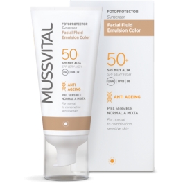 Mussvital Facial Fluid Emulsion Color SPF 50+ 50 ml Mussvital Facial Fluid Emulsion Color SPF 50+ 50 ml