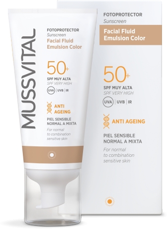 Mussvital Facial Fluid Emulsion Color SPF 50+ 50 ml Mussvital Facial Fluid Emulsion Color SPF 50+ 50 ml