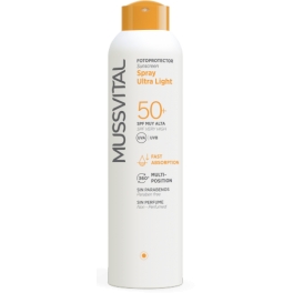 Mussvital Spray Ultra Light Fotoprotector Solar SPF 50+ 150 ml Mussvital Spray Ultra Light Fotoprotector Solar SPF 50+ 150 ml