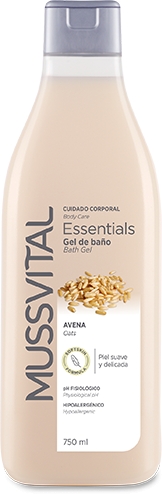 Mussvital Essentials Gel de Baño Avena 750 ml Mussvital Essentials Gel de Baño Avena 750 ml