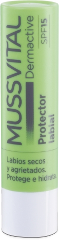 Mussvital Dermactive Protector Labial Stick SPF 15 4 gr Mussvital Dermactive Protector Labial Stick SPF 15 4 gr