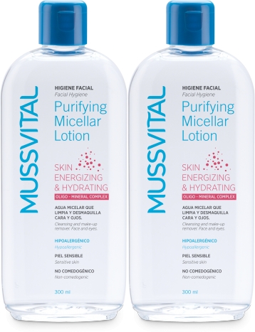 Pack Mussvital Agua Micelar Purificante 2 botes x 300 ml Pack Mussvital Agua Micelar Purificante 2 botes x 300 ml