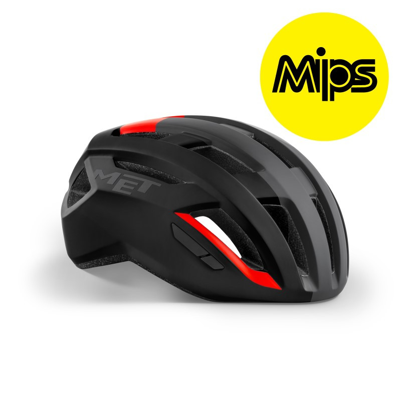 Met Casco Vinci Mips Negro Rojo Met Casco Vinci Mips Negro Rojo