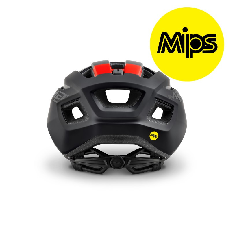 Met Casco Vinci Mips Negro Rojo Met Casco Vinci Mips Negro Rojo