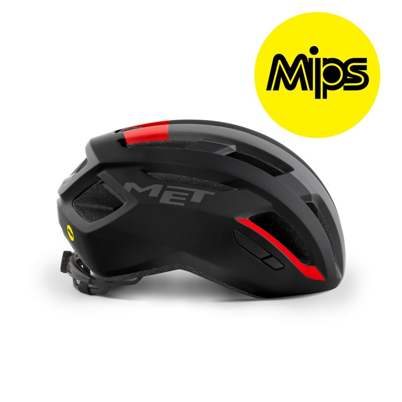Met Casco Vinci Mips Negro Rojo Met Casco Vinci Mips Negro Rojo