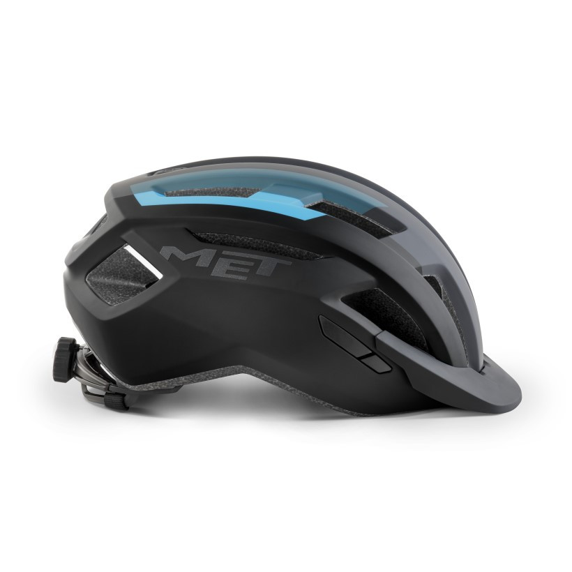 Met Casco Allroad Negro Azul Met Casco Allroad Negro Azul