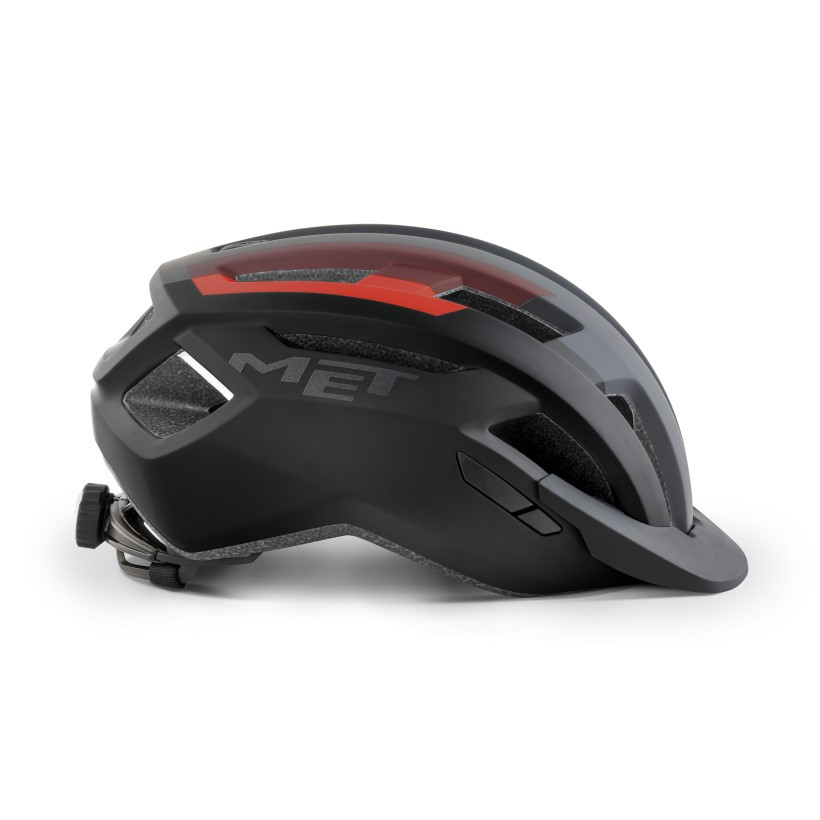 Met Casco Allroad Negro Rojo Met Casco Allroad Negro Rojo