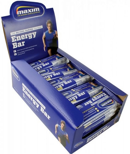 Maxim Energy Bar con Cafeina y Vitaminas 25 barritas x 55 gr Maxim Energy Bar con Cafeina y Vitaminas 25 barritas x 55 gr