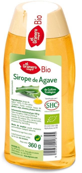 El Granero Integral Sirope de Agave 360 gr El Granero Integral Sirope de Agave 360 gr