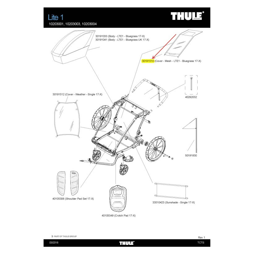 Thule Cobertor Malla Lite-1 Verde Thule Cobertor Malla Lite-1 Verde