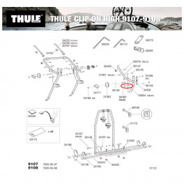 Thule Tornillo M8 X 65mm Th Clipon 9107