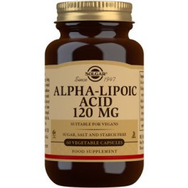 Solgar ácido alfa lipóico 120 mg 60 cápsulas