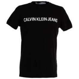 Calvin Klein Camiseta Core Logo Institutional Hombre Negro Grande