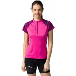 Raidlight Camiseta Mujer Activ Run Mid Zip Pink/purple