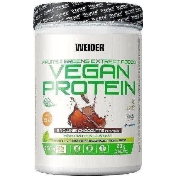 Weider Vegan Protein 750 gr Proteína 100% vegetal de guisantes (PISANE) y arroz. Sin gluten. Sin lactosa