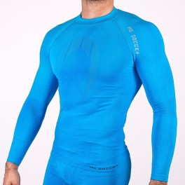 Ho Soccer Camiseta Térmica Manga Larga Azul