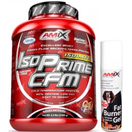 Pack Amix IsoPrime CFM Isolate 2 kg + Fat Burner Gel 75 ml Pack Amix IsoPrime CFM Isolate 2 kg + Fat Burner Gel 75 ml
