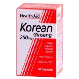 Health Aid Ginseng Coreano (Panax Ginseng) 250 Mg 50 Caps