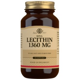 Solgar lecitina 1360 mg 250 pérolas