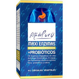 Tongil Pure State Maxi Enzymes + Probióticos - 40 Cápsulas