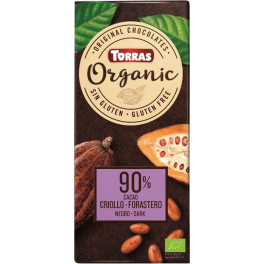Torras Chocolate Negro 90 % Cacao Criollo Forastero 100 G