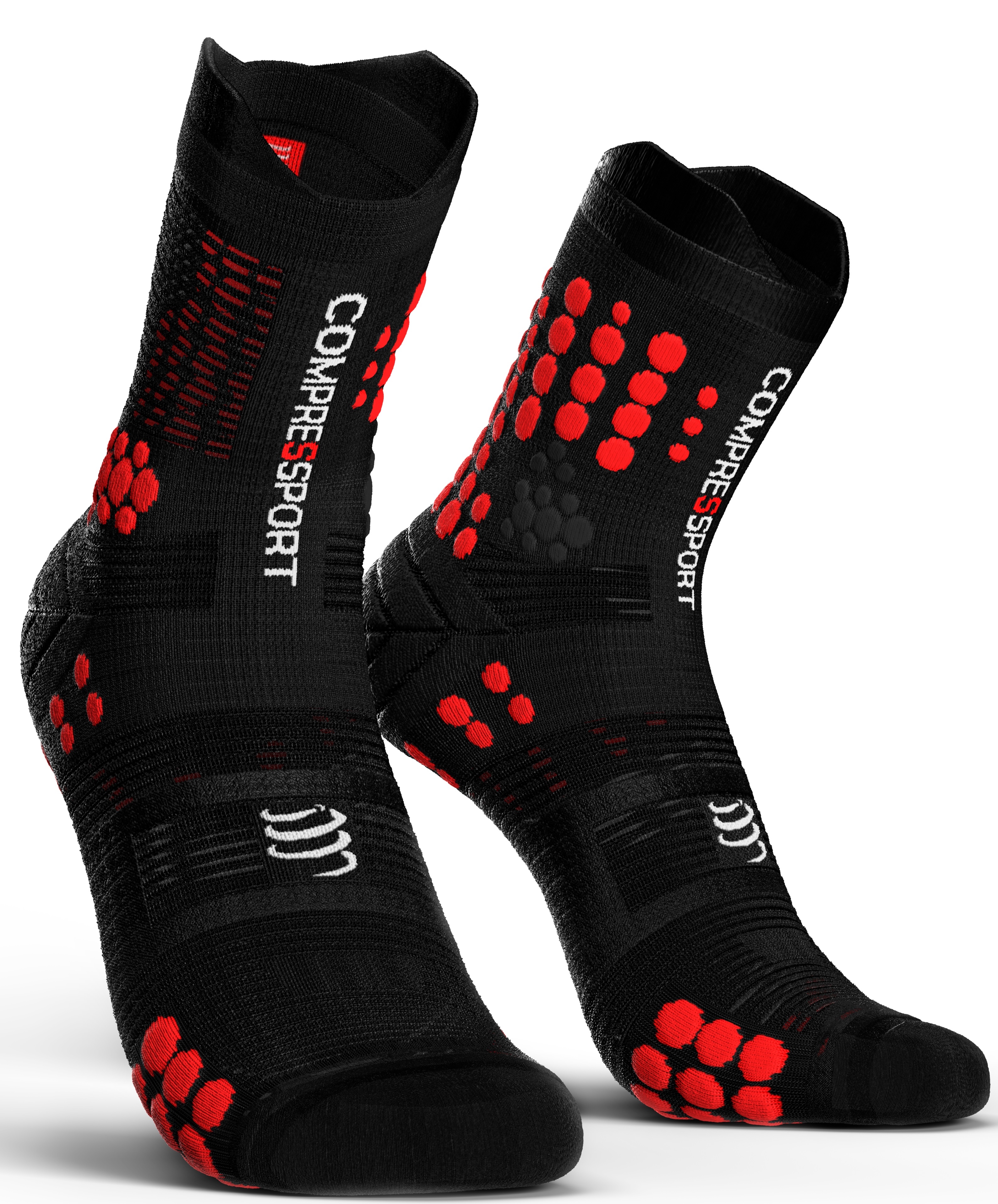 Compressport Calcetines Pro Racing Socks V3.0 Trail Negro-Rojo Compressport Calcetines Pro Racing Socks V3.0 Trail Negro-Rojo