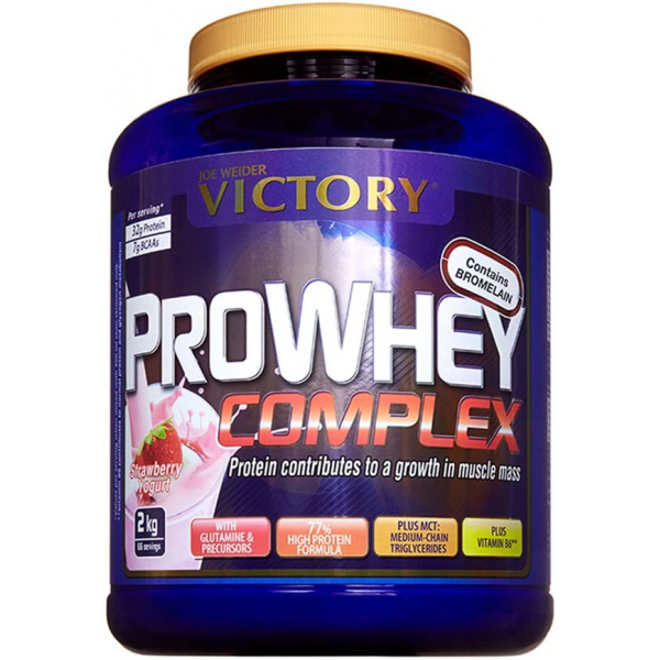 Complesso di siero di latte Victory Pro, 2 kg. Proteine del siero di latte. Di altissima qualitu00e0. Promuove la crescita muscolare.