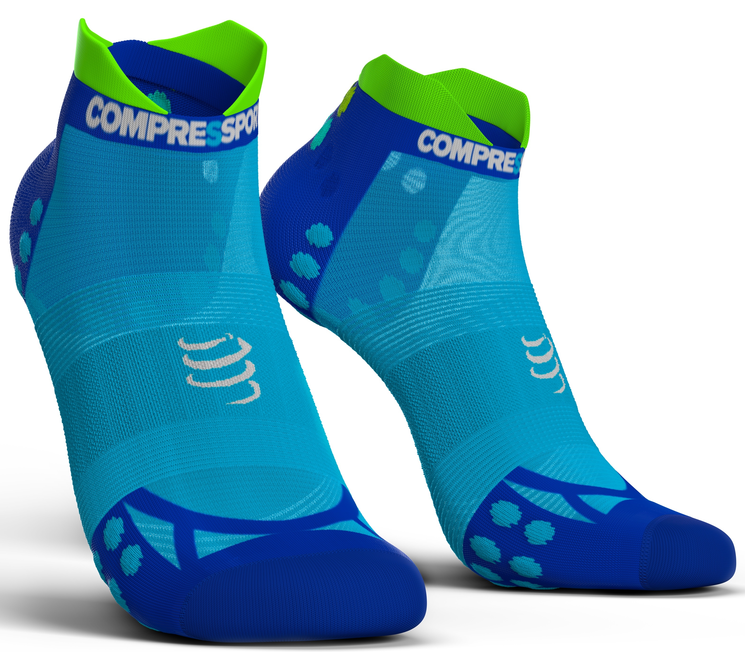 Compressport Calcetines Pro Racing Socks V3.0 Ultra Light Run Low Azul Fluor Compressport Calcetines Pro Racing Socks V3.0 Ultra Light Run Low Azul Fluor