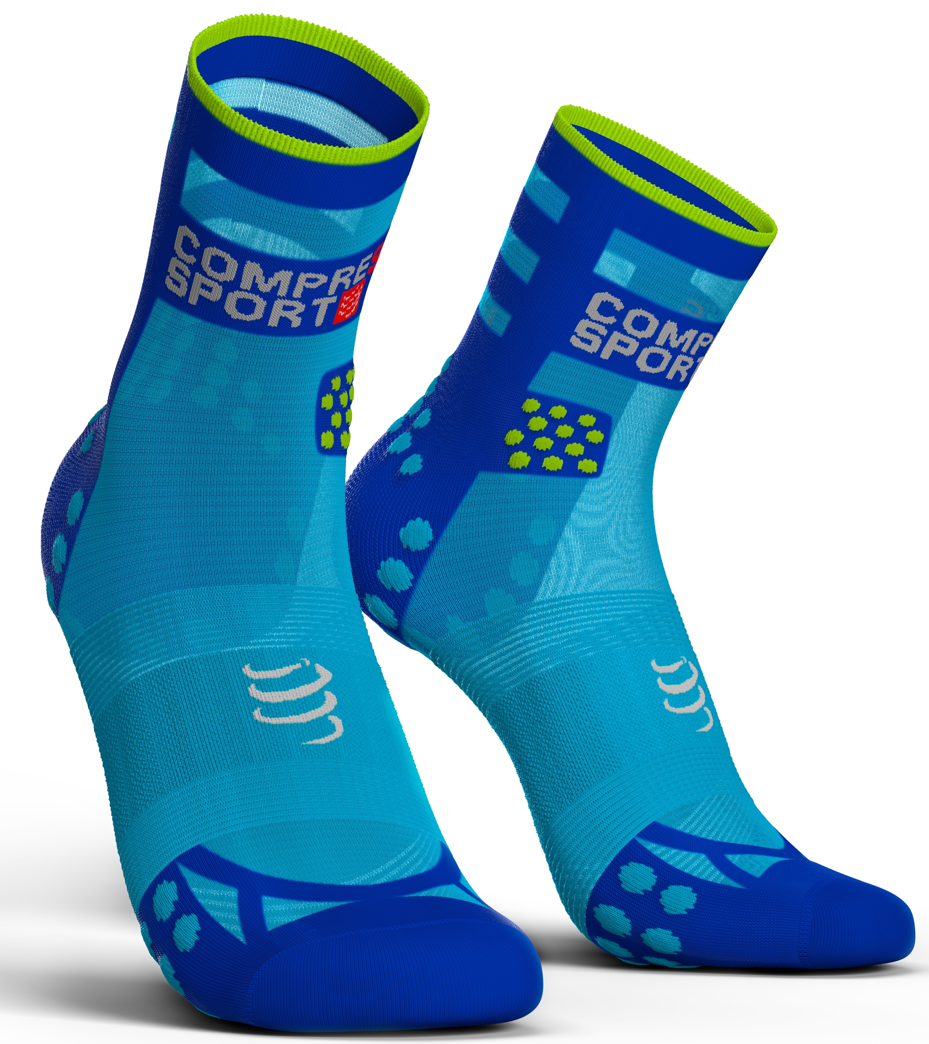 Compressport Calcetines Pro Racing Socks V3.0 Ultra Light Run High Azul Fluor Compressport Calcetines Pro Racing Socks V3.0 Ultra Light Run High Azul Fluor