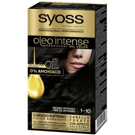 Syoss Olio Intense Colorante Senza Ammoniaca 1.10-black Intense 5 Pezzi Donna